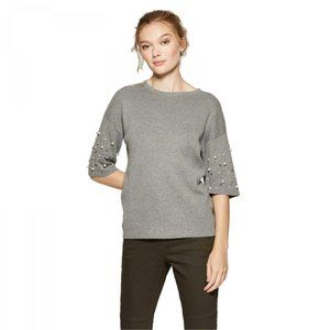 NWT A New Day Pearl Pullover Sweater Small Gray